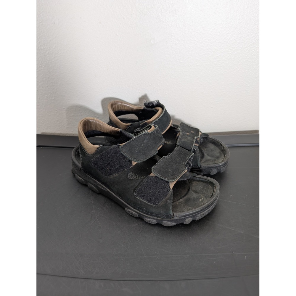 Tatami by Birkenstock Mens 6 Black Nubuck Triple Strap Outdoor Sandals 39